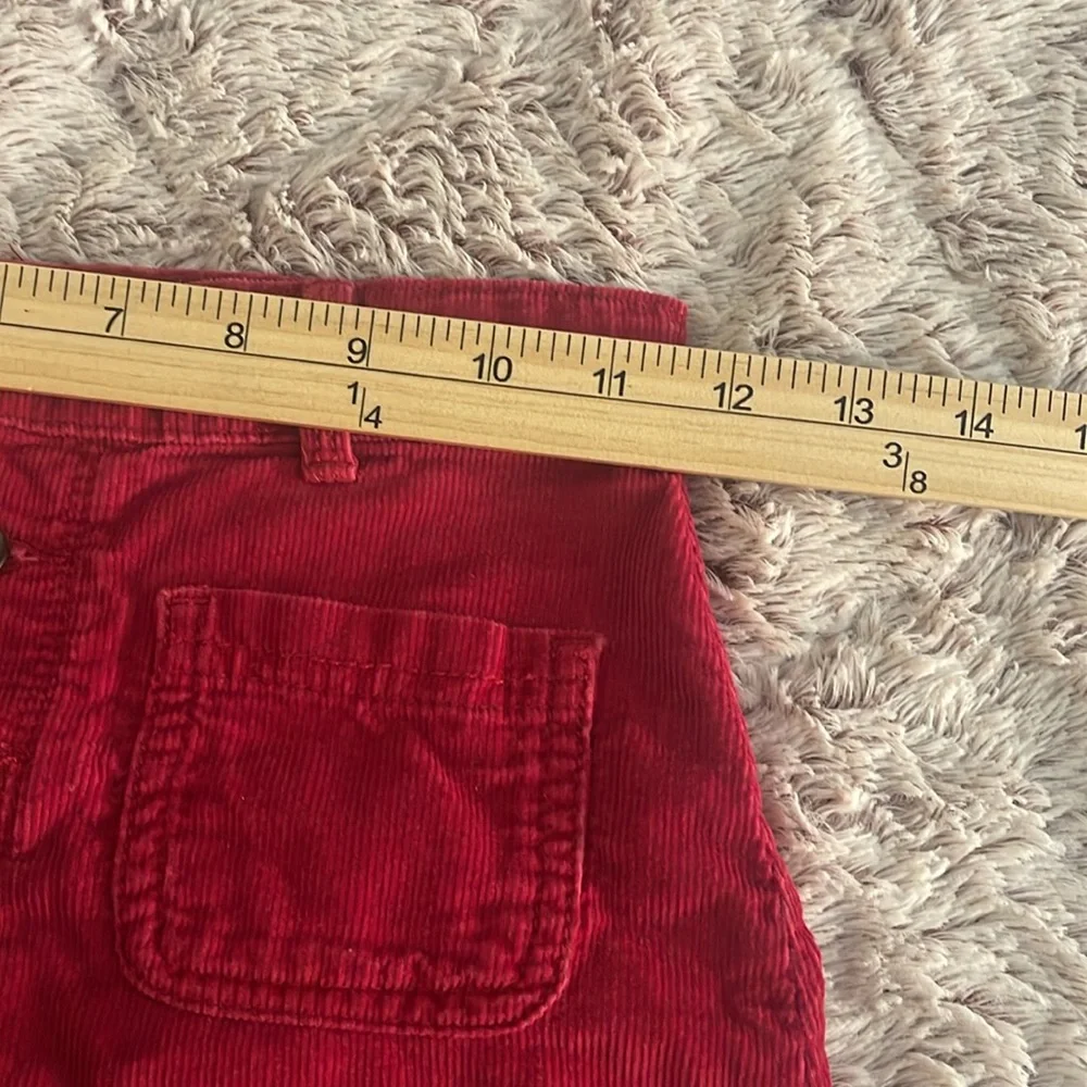 Carter's Red Corduroy Skirt for Kids  7/7A adjustable‎ waistband,  2 pockets Y2K
